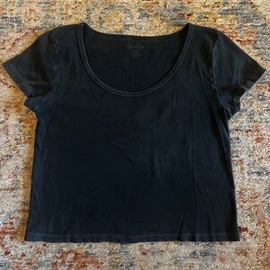 Brandy Melville Black Short Sleeve Tee
